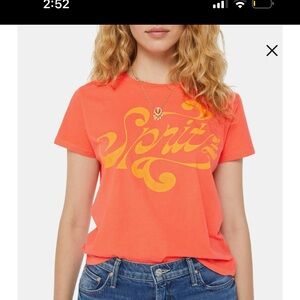 NWT MOTHER Size S Little Goodie Goodie Spritz Tee